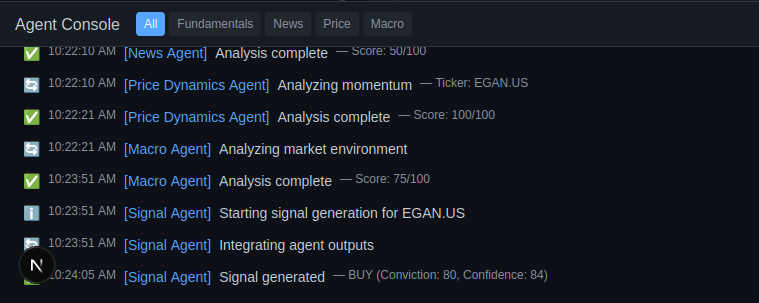 QuantCoderFS Agent Console